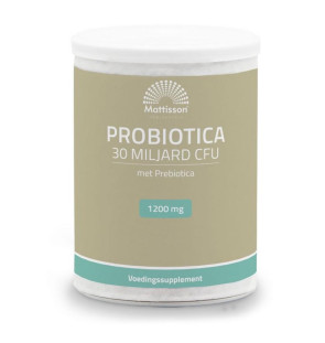Pre- & Probiotica 30 miljard CFU van Mattisson :125 gram