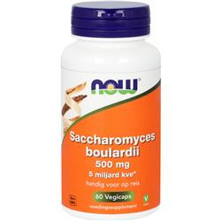 Saccharomyces Boulardii 500 mg van NOW: 60 vegicaps 