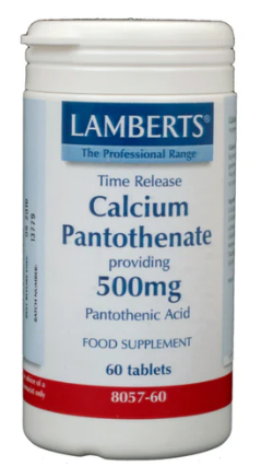 Vitamine B5 (calcium pantothenaat) time release van Lamberts : 60 tabletten