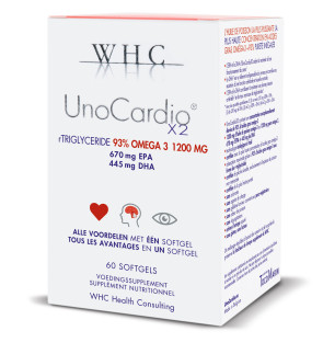 UnoCardio X2 (60 softgels) van WHC Nutrogenics