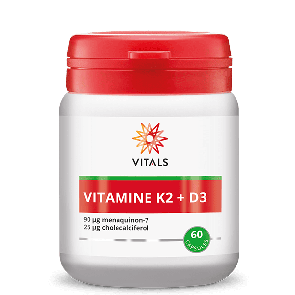Vitamine K2 90  vitamine D3 25 Vitals 60 
