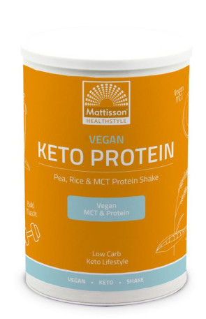 Vegan Keto protein shake pea rice MCT Mattisson 350 gram