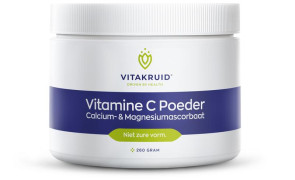 Vitamine C poeder calcium- & magnesiumascorbaat van Vitakruid : 260 gram