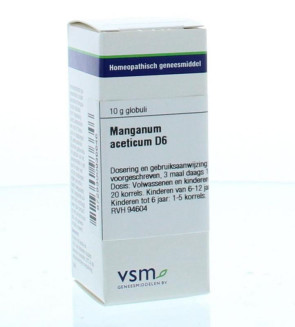 Manganum aceticum D6 van VSM : 10 gram