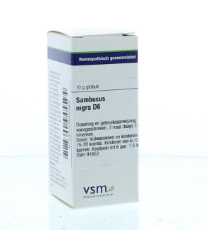 Sambucus nigra D6 van VSM : 10 gram