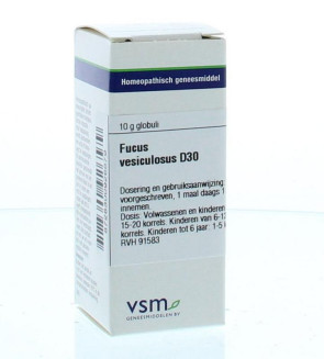Fucus vesiculosus D30 van VSM : 10 gram