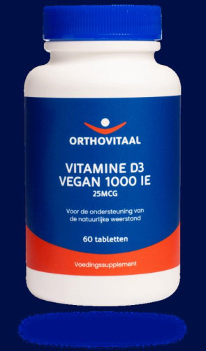 Vitamine D3 1000ie vegan van Orthovitaal : 60 tabletten