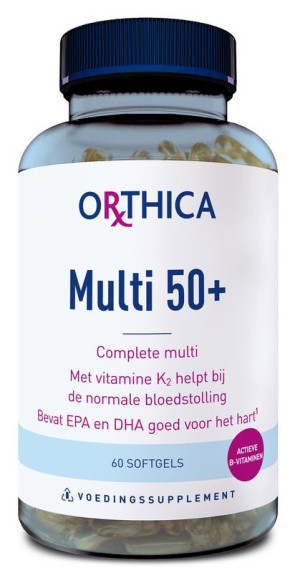 Multi 50+ van Orthica : 60 softgels