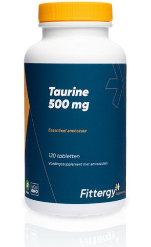 Taurine 500 mg van Fittergy (120 tabletten)