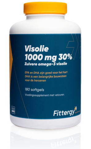 Visolie 1000 mg 30% van Fittergy (180 softgels)