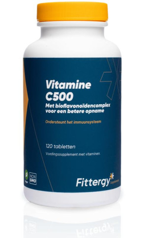 Vitamine C500 bioflavonoiden van Fittergy (120 tabletten)