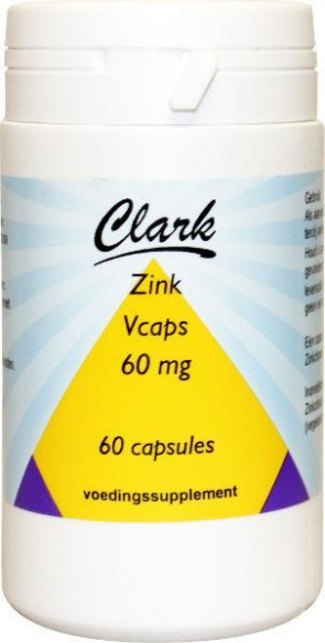 Zink 60 mg van Clark (60 vcaps)