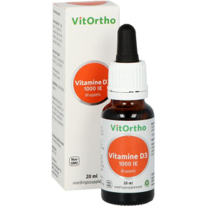 Vitamine D3 1000IE druppels van Vitortho : 20 ml