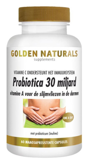 Probiotica strong 30 miljard van Golden Naturals (60 vcaps)