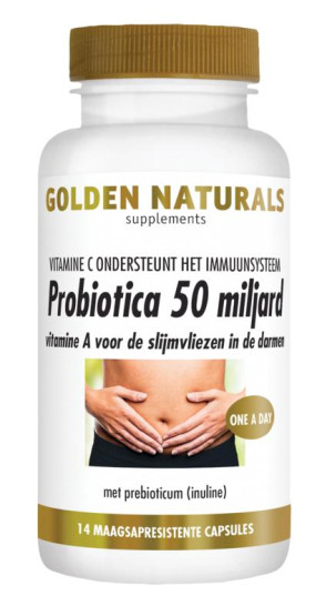 Probiotica strong 50 miljard van Golden Naturals (14 vcaps)
