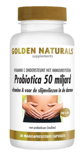 Probiotica strong 50 miljard van Golden Naturals (30 vcaps)