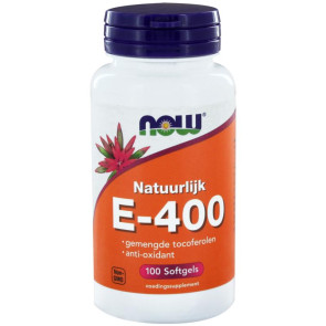 Vitamine E-400 gemengde tocoferolen van NOW : 100 softgels