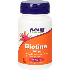 Biotine 1000 mcg van NOW : 100 capsules