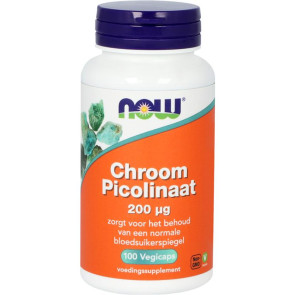 Chroom Picolinaat 200 mcg van NOW : 100 capsules