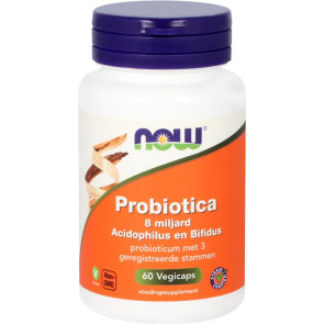 Probiotica 8 miljard acidophilus en bifidus van NOW : 60 capsules