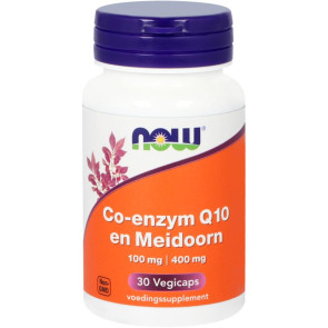 Co Q10 100 mg met meidoorn van NOW : 30 vcaps