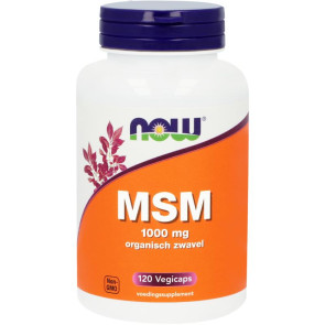 MSM 1000 mg van NOW : 120 capsules