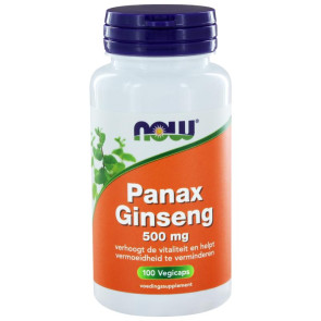 Panax ginseng 500 mg van NOW : 100 capsules