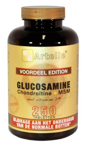 Glucosamine/chondroitine/msm Artelle (250 tabletten)