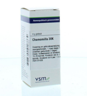 Chamomilla 30K van VSM : 80 granulen