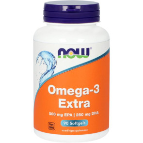 Omega-3 Extra 500 mg EPA 250 mg DHA van NOW : 90 softgels