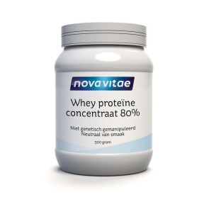 Whey proteine concentraat 80% van Nova Vitae : 500 gram