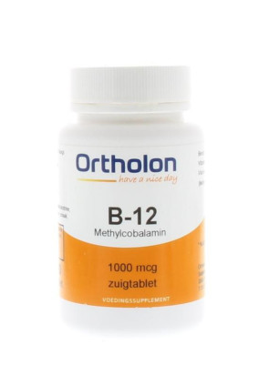 Vitamine B12 methylcobalamine 1000 mcg van Ortholon : 120 zuigtabletten