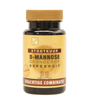 D-Mannose cranberry berendruif stootkuur Artelle (30 tabletten)