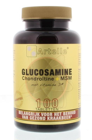 Glucosamine/chondroitine/msm van Artelle (100 tabletten)
