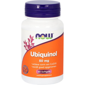Ubiquinol 50 mg van NOW : 60 softgels