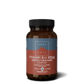 Vitamine B12 500 mcg complex van Terranova (50vcaps)