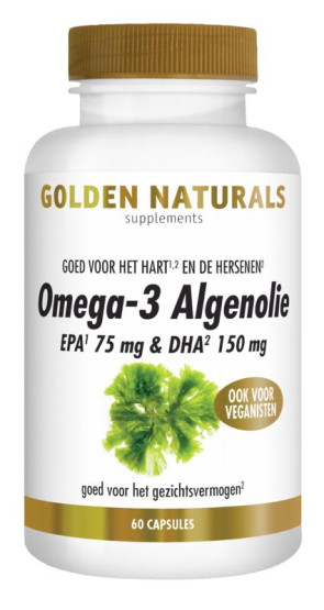 Omega-3 algenolie liquid capsules van Golden Naturals (60 capsules)