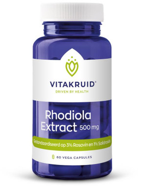 Rhodiola extract 500 mg van Vitakruid : 60 vcaps