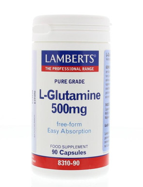 L-Glutamine 500 mg van Lamberts : 90 vcaps