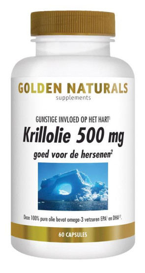 Krillolie 500 mg van Golden Naturals (60 softgels)