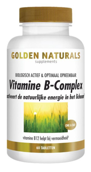 Vitamine B complex van Golden Naturals (60 tabletten)