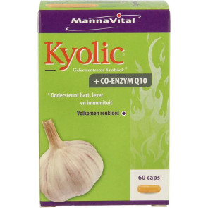 Kyolic + co-enzym Q10 van Mannavital : 60 vcaps