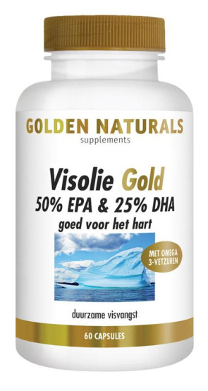 Visolie 50% EPA 25% DHA van Golden Naturals (60 softgels)