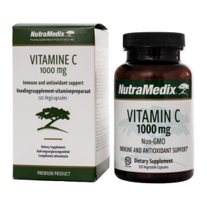 Vitamine C 1000 non GMO van Nutramedix : 120 capsules