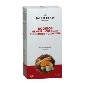 Rooibos gember curcuma thee van Jacob Hooy : 20 zakjes