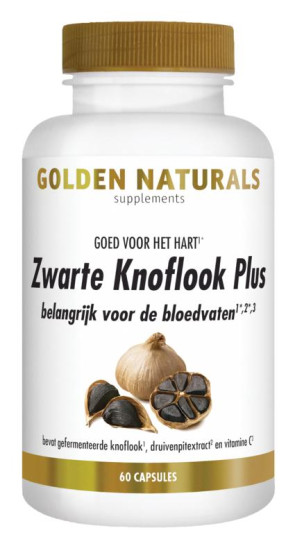 Zwarte knoflook plus van Golden Naturals (60 capsules)