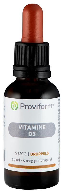 Vitamine D3 5 mcg druppels van Proviform : 30 ml