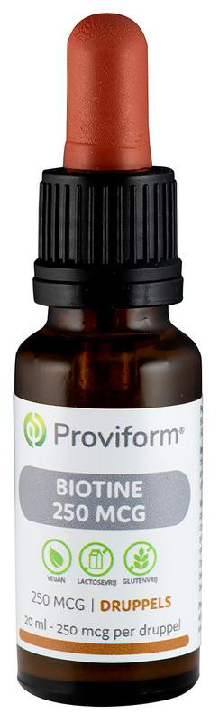 Biotine 250 mcg druppels van Proviform : 20 ml