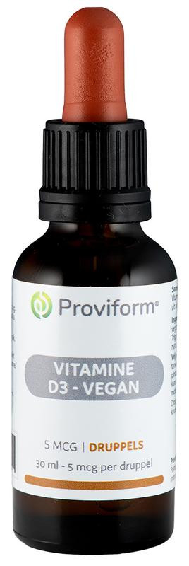 Vitamine D3 5 mcg vegan druppels van Proviform : 30 ml
