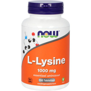 L-Lysine 1000 mg van NOW : 100 tabletten